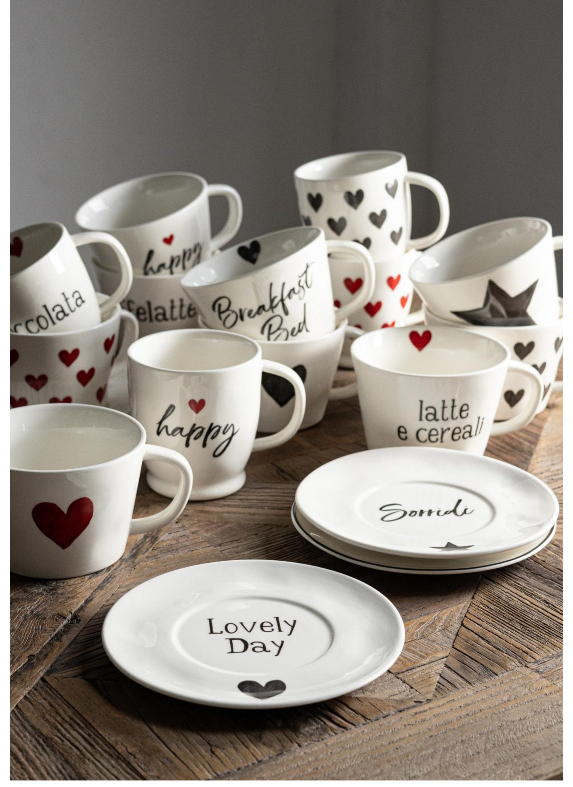 Set 2 tazze colazione Latte